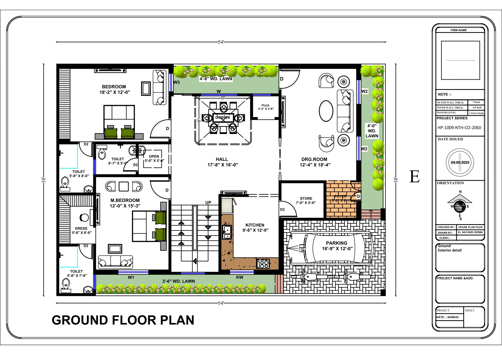 38X54 SQFT