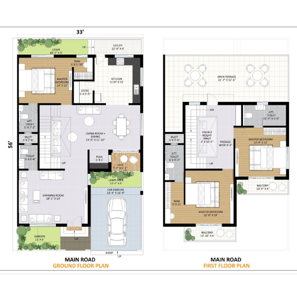 33x56 sqft