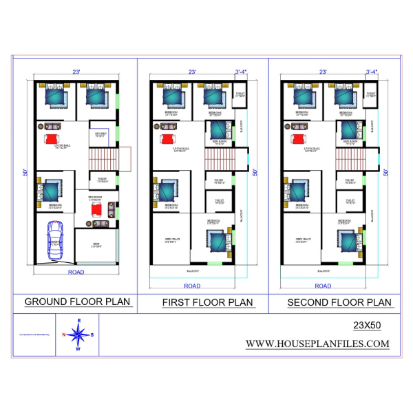 23x50 sqft